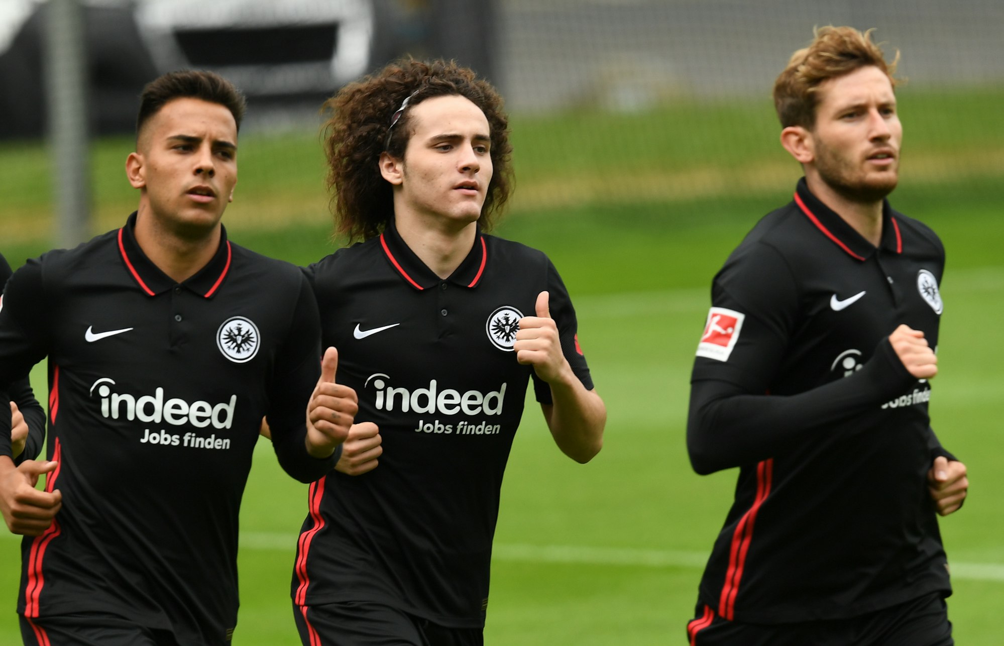 Rodrigo Zalazar, Fabio Blanco und Christopher Lenz drehen ihre Runden bei Eintracht Frankfurt
