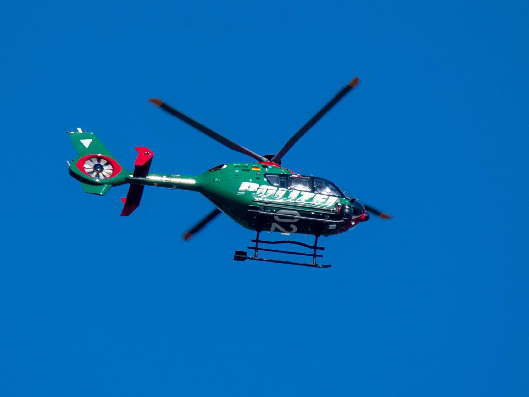 Die Polizei setzte bei der Suche nach dem vermissten Jungen in Stralsund am Donnerstag (5. August) auch einen Hubschrauber ein.