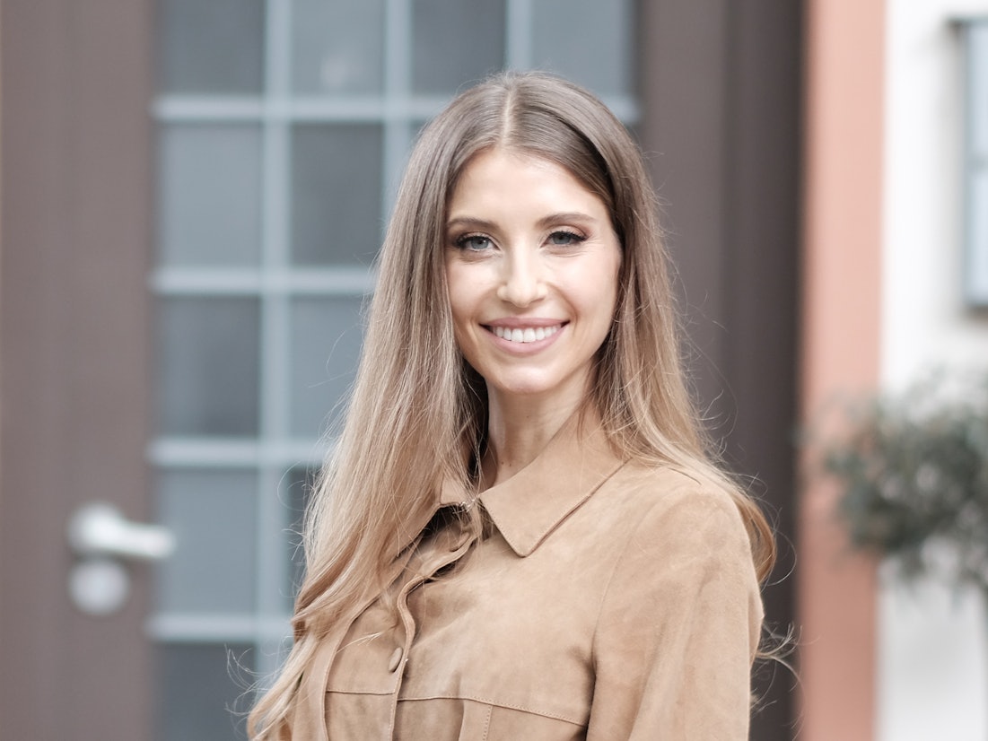 Pressetermin mit Cathy Hummels in den MMC Studios Köln Ossendorf.