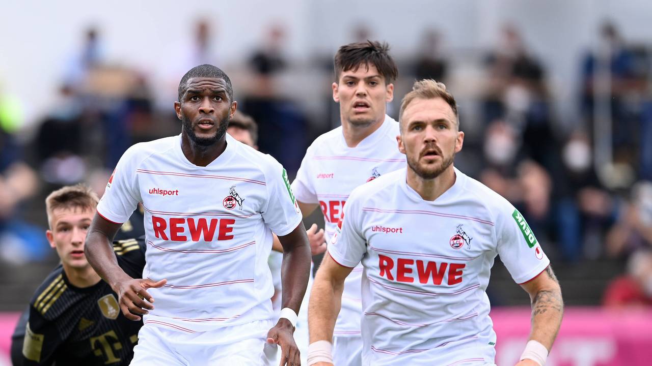 Anthony Modeste und Rafael Czichos spielen für den 1. FC Köln gegen den FC Bayern München.