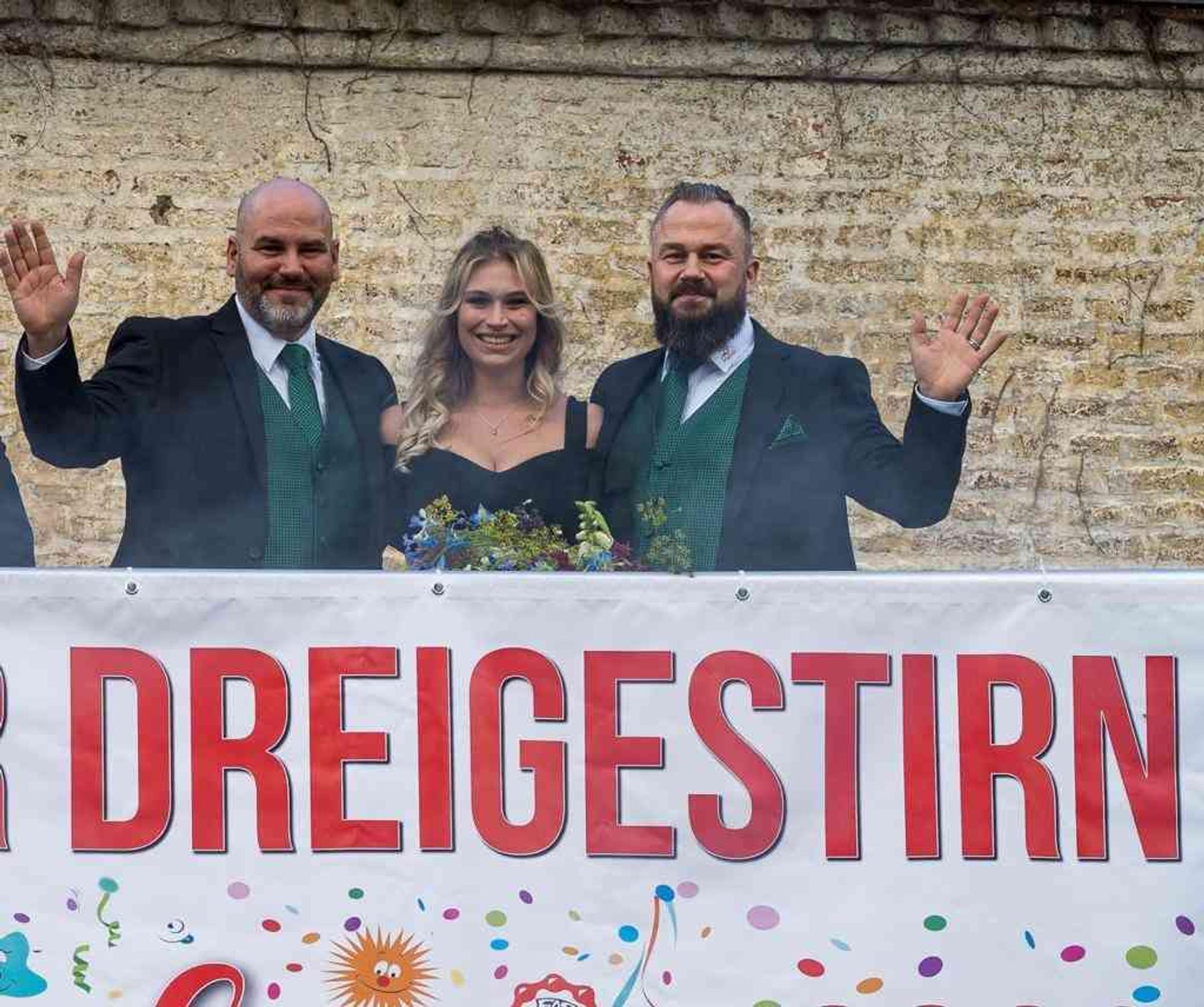 Das Porzer Dreigestirn wurde am 31. Juli 2021 beim Sommerfest der Rezag-Husaren vorgestellt.