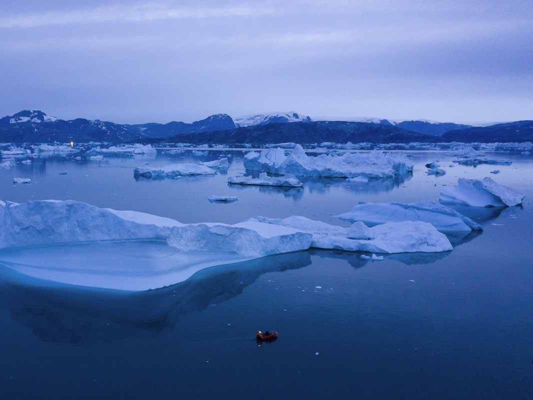 Eine wichtige Atlantik-Strömung (hier in Grönland 2019), zu der auch der Golfstrom gehört, nähert sich womöglich einer kritischen Schwelle.