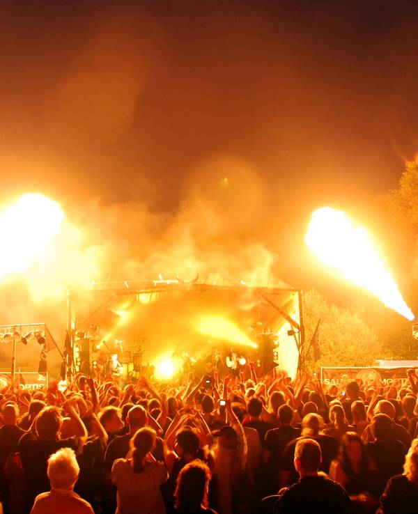 Feuershow beim Mittelalter-Spektakel Spectaculum