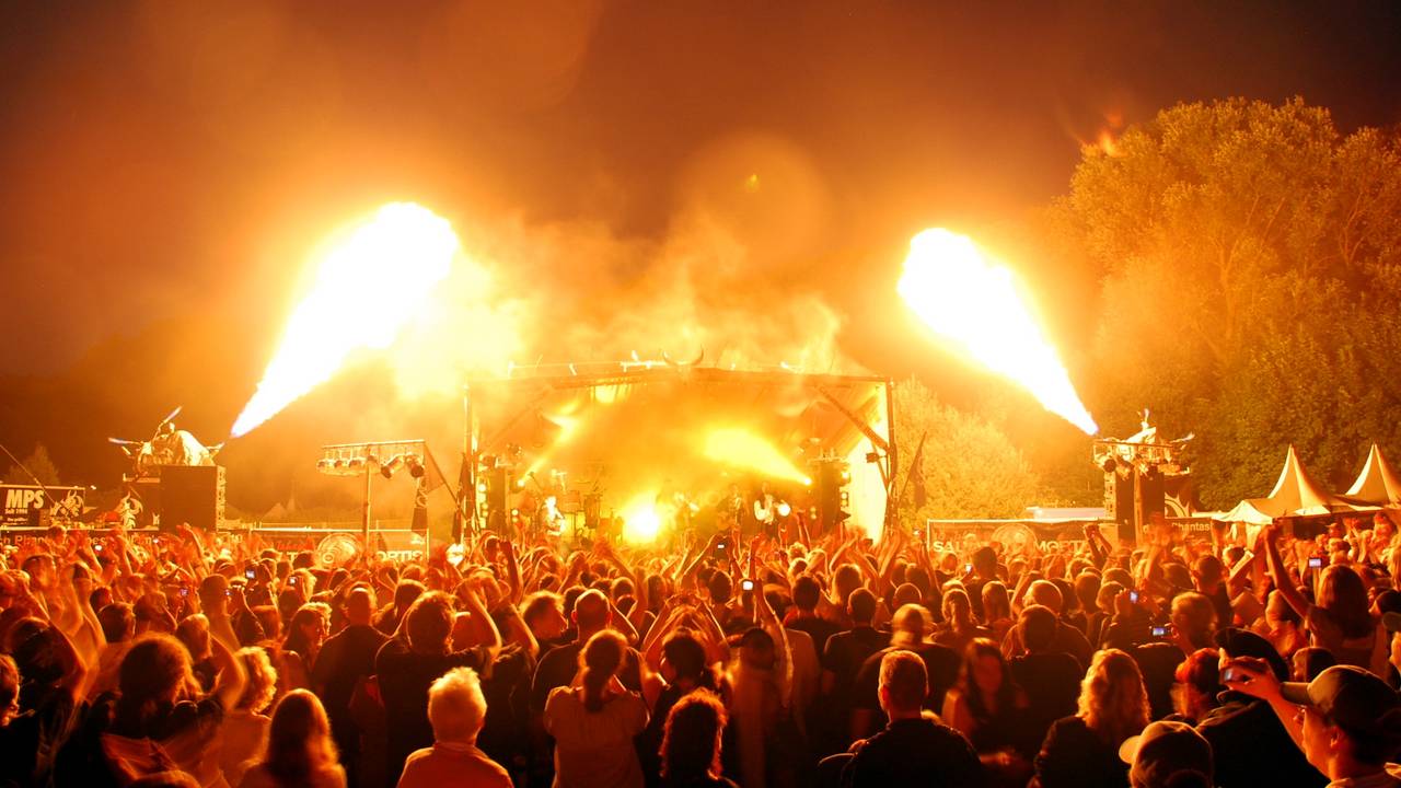 Feuershow beim Mittelalter-Spektakel Spectaculum
