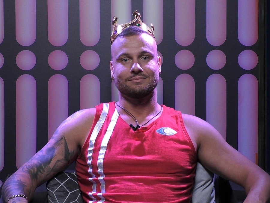 Promi Big Brother 2021, Kandidat Eric Sindermann im Sprechzimmer