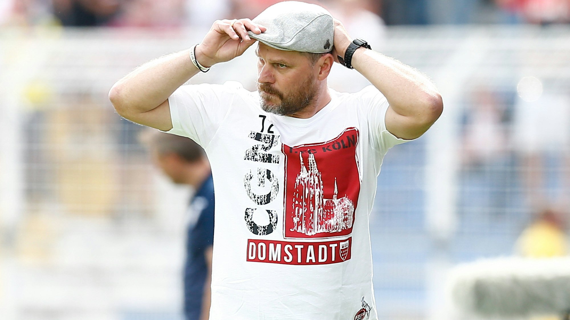 Steffen Baumgart beim Pokal-Spiel Carl Zeiss Jena gegen 1. FC Köln