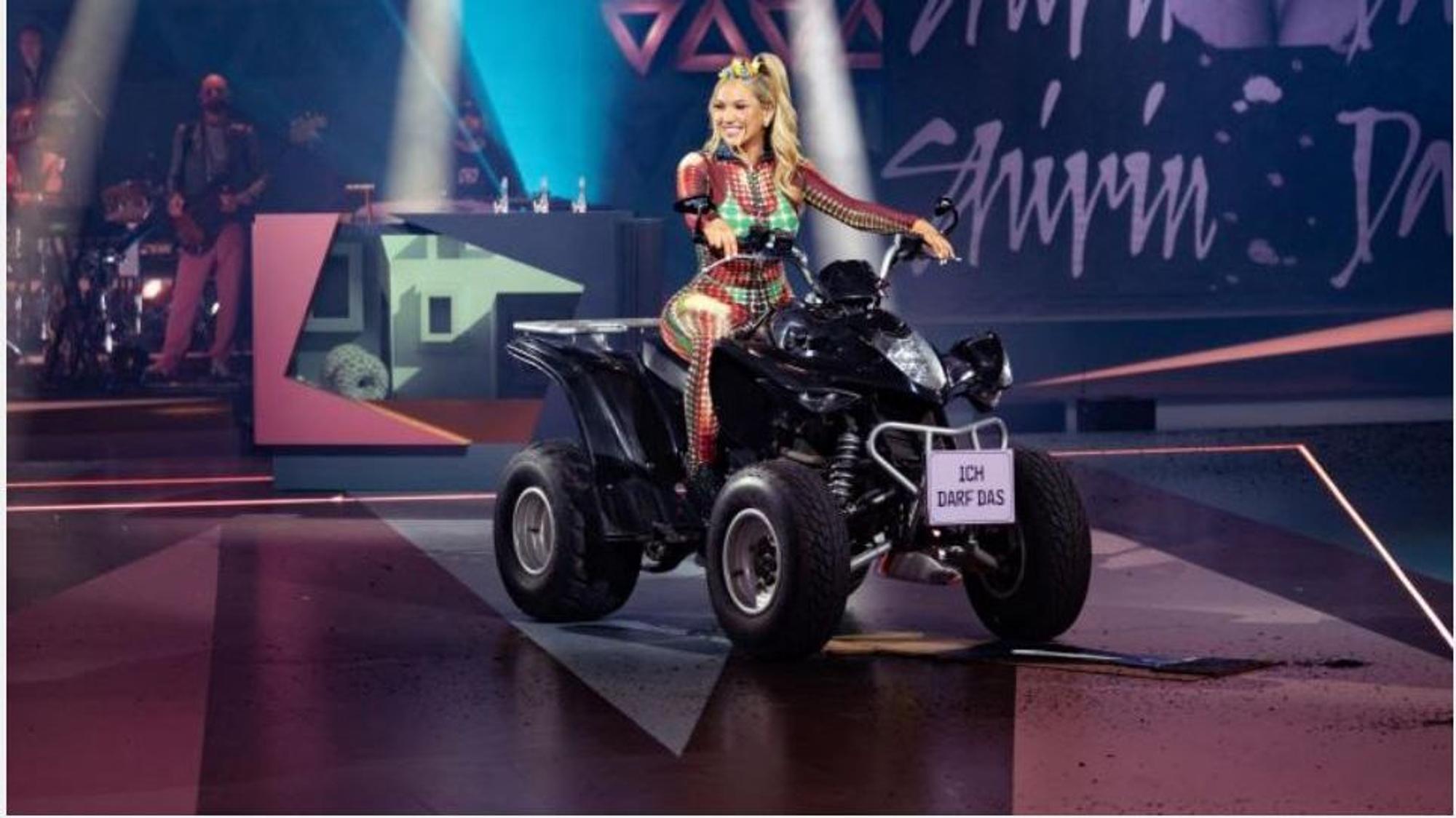 Shirin David bei hat einen Unfall bei Wer stiehlt mir die Show?