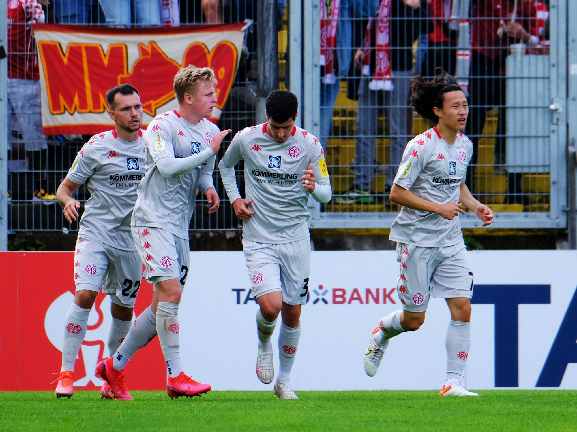 Pokalduell SV Elversberg - 1. FSV Mainz 05 in der Ursapharm-Arena.