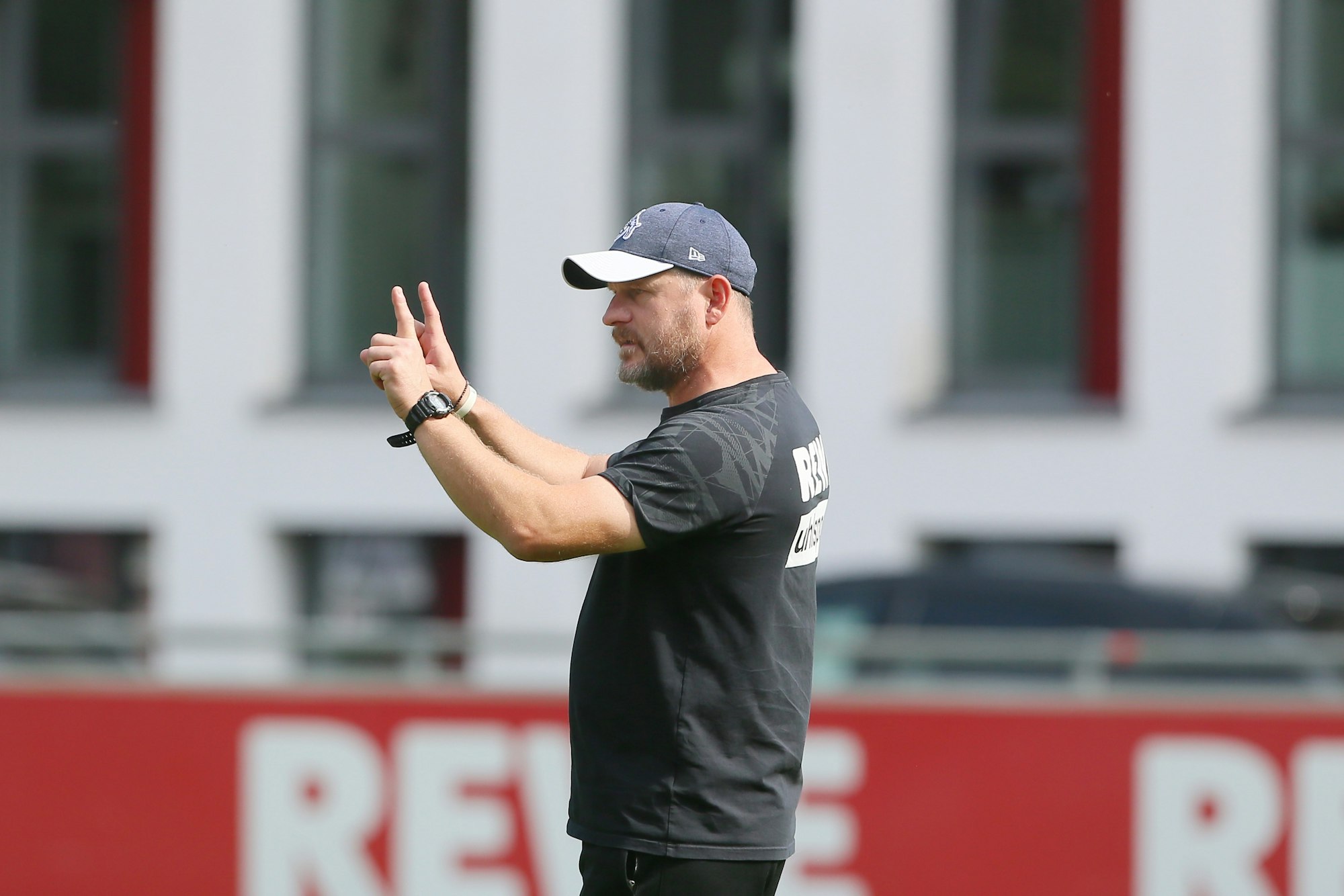 Steffen Baumgart trainiert den 1. FC Köln am Geißbockheim.