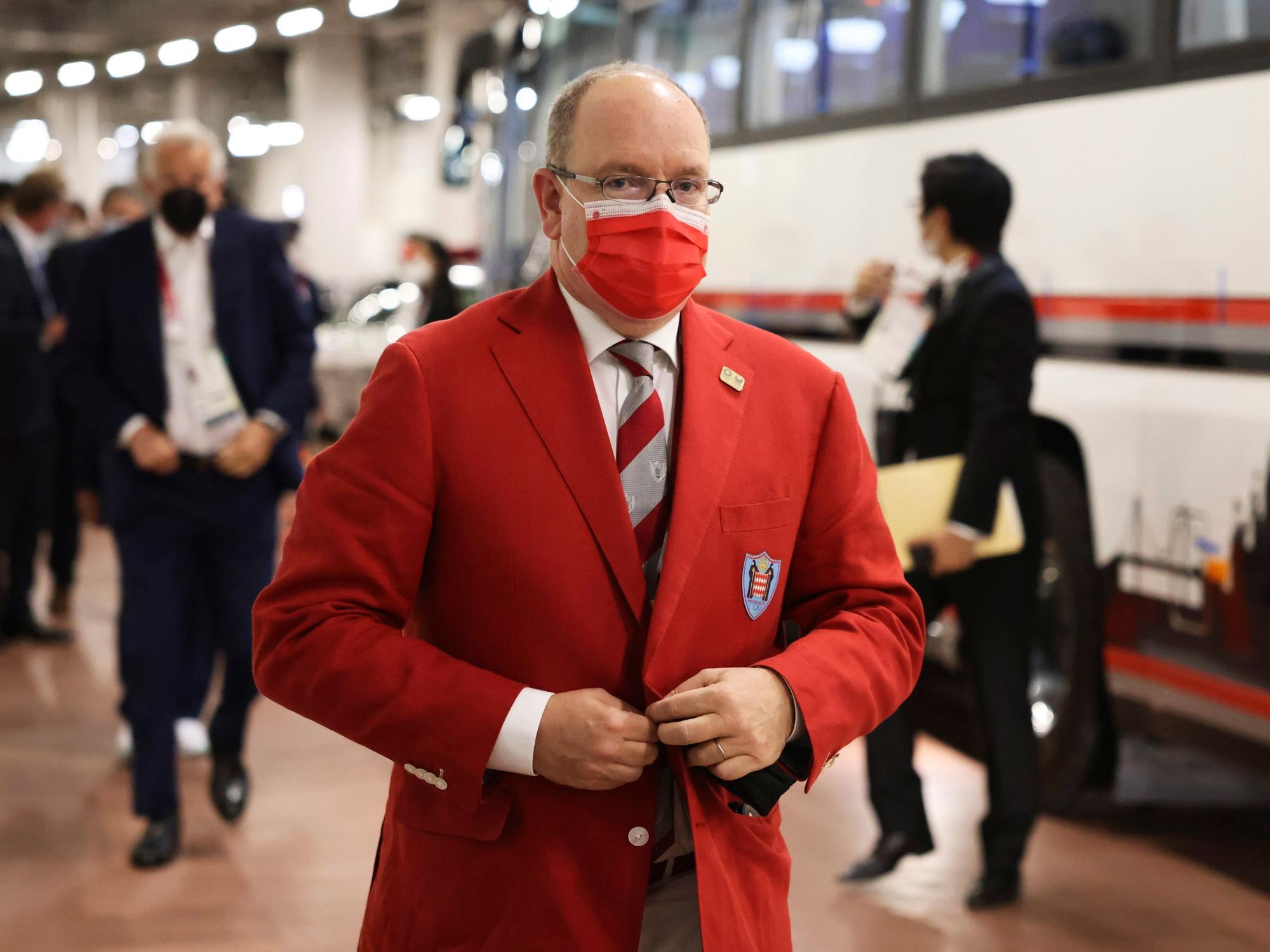 Fürst Albert von Monaco bei den Olympischen Spielen in Tokio.