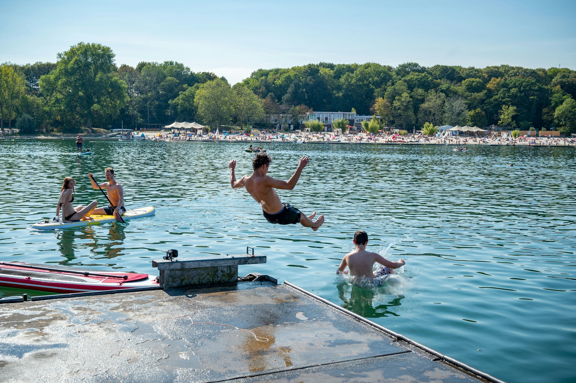 Badespaß am Fühlinger See