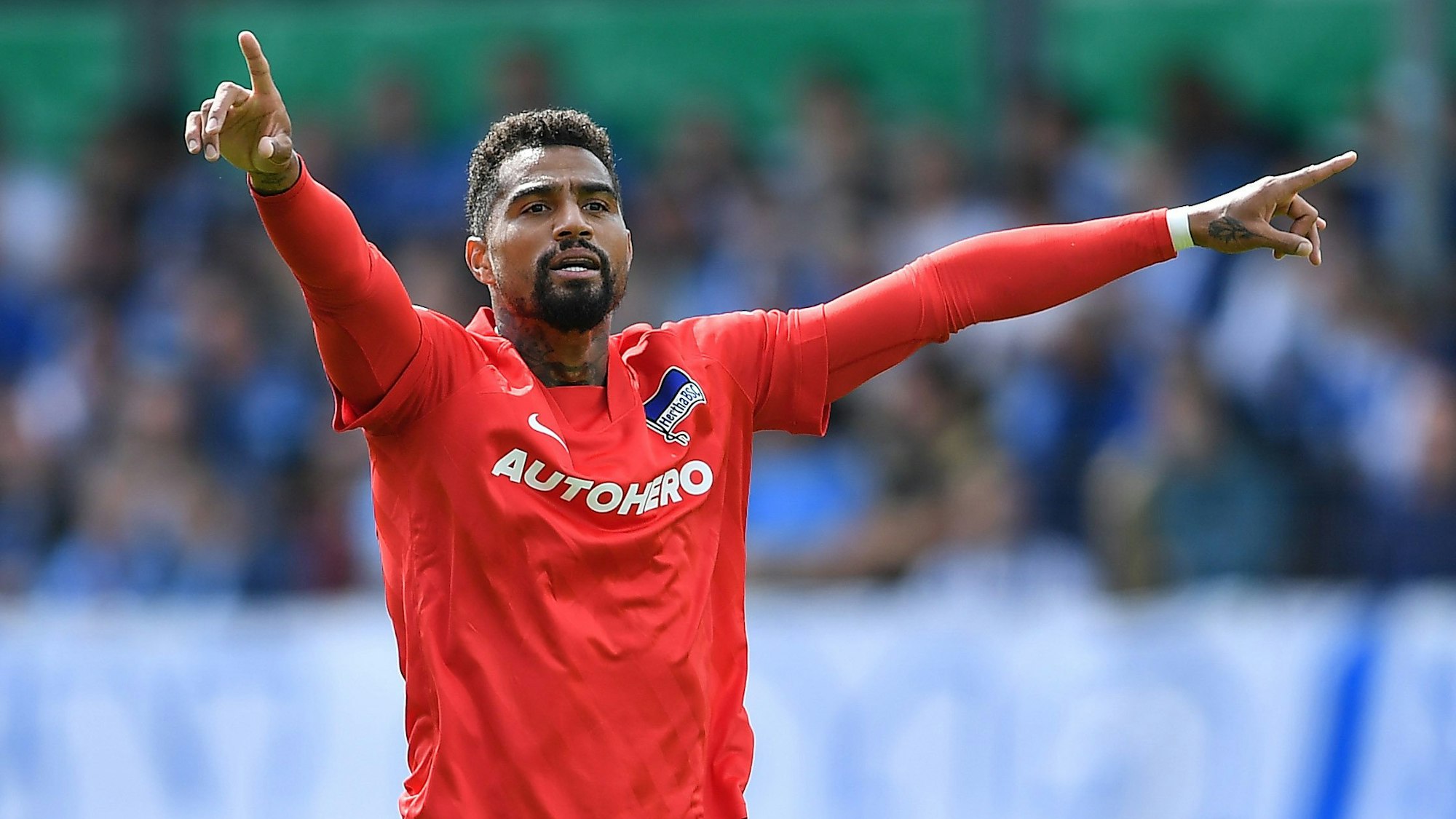 Kevin-Prince Boateng spielt für Hertha BSC im DFB-Pokal gegen den SV Meppen.