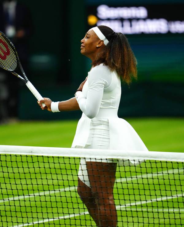 Tennis-Profi Serena Williams aus den USA beim Turnier in Wimbledon.