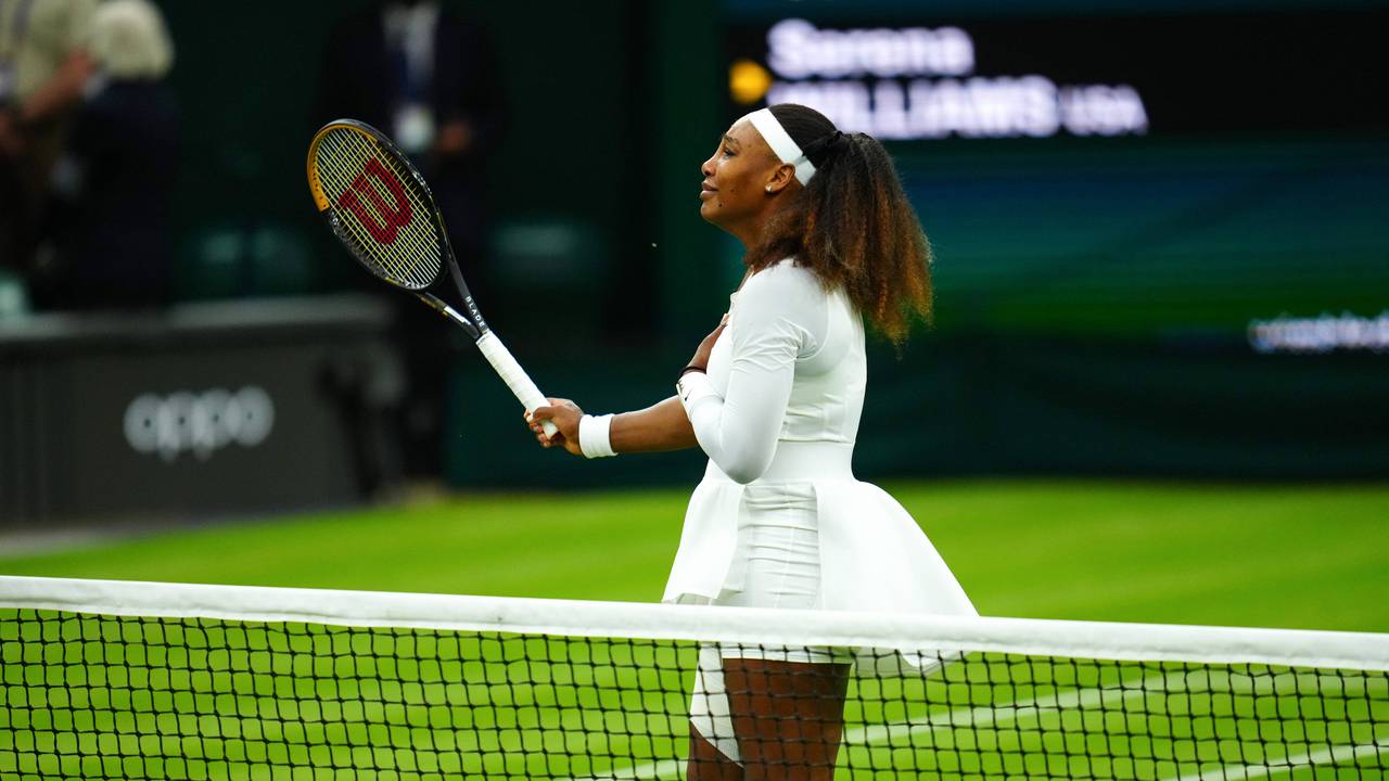 Tennis-Profi Serena Williams aus den USA beim Turnier in Wimbledon.