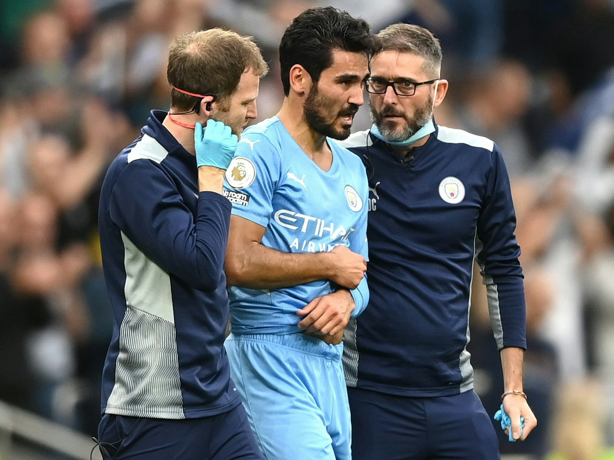 Ilkay Gündogan von Manchester City ging bei Tottenham Hotspur verletzt vom Feld.