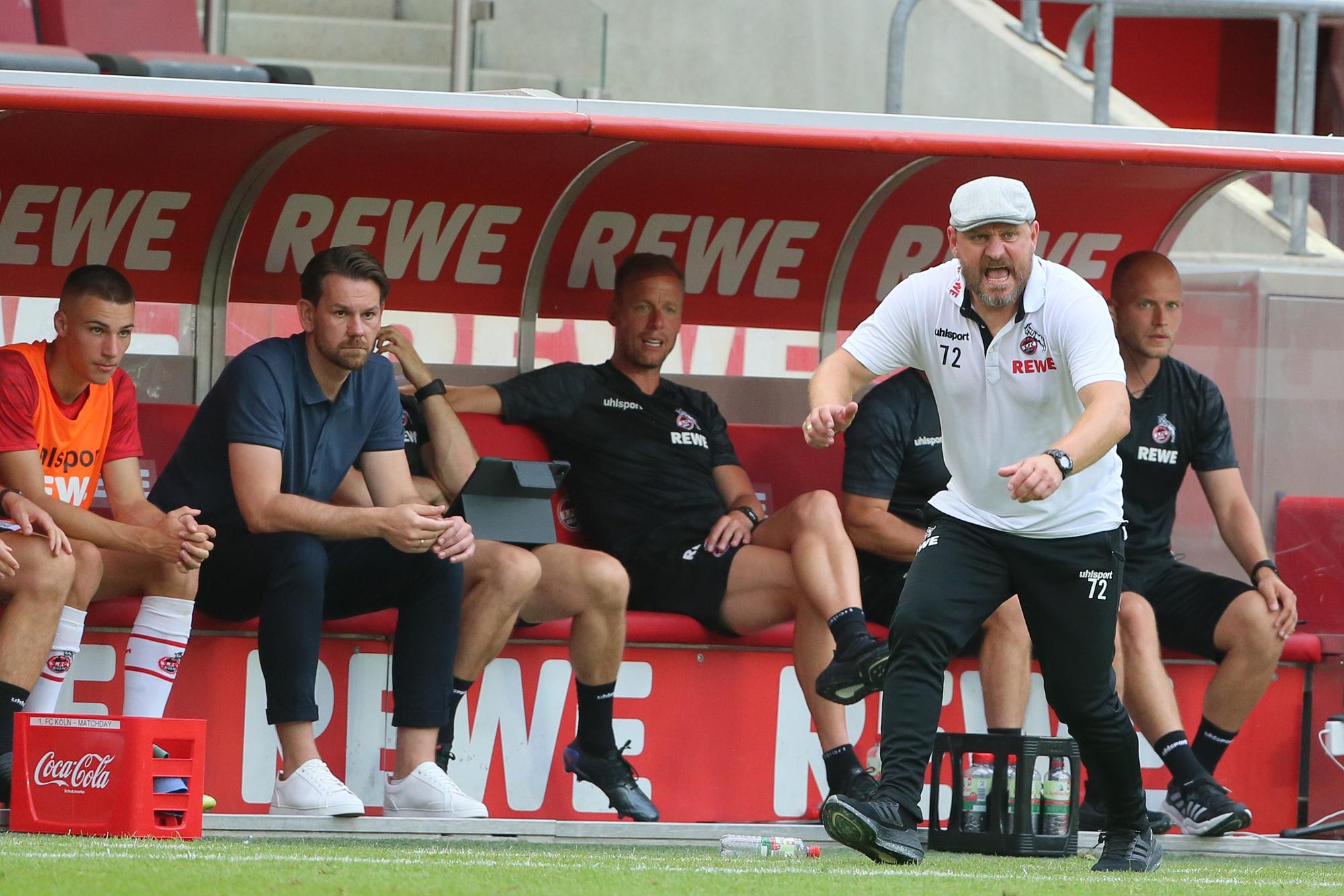 Steffen Baumgart brüllt den 1. FC Köln gegen Hertha BSC nach vorne.