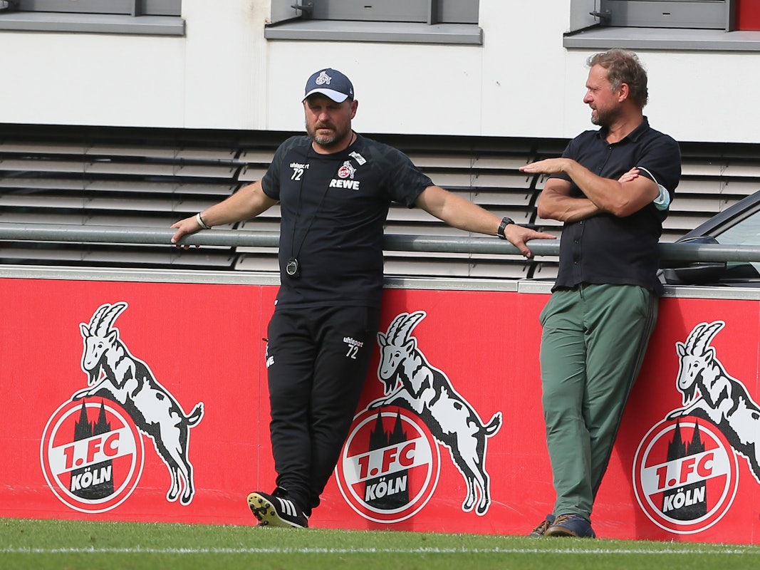 Jörg Jakobs mit Steffen Baumgart