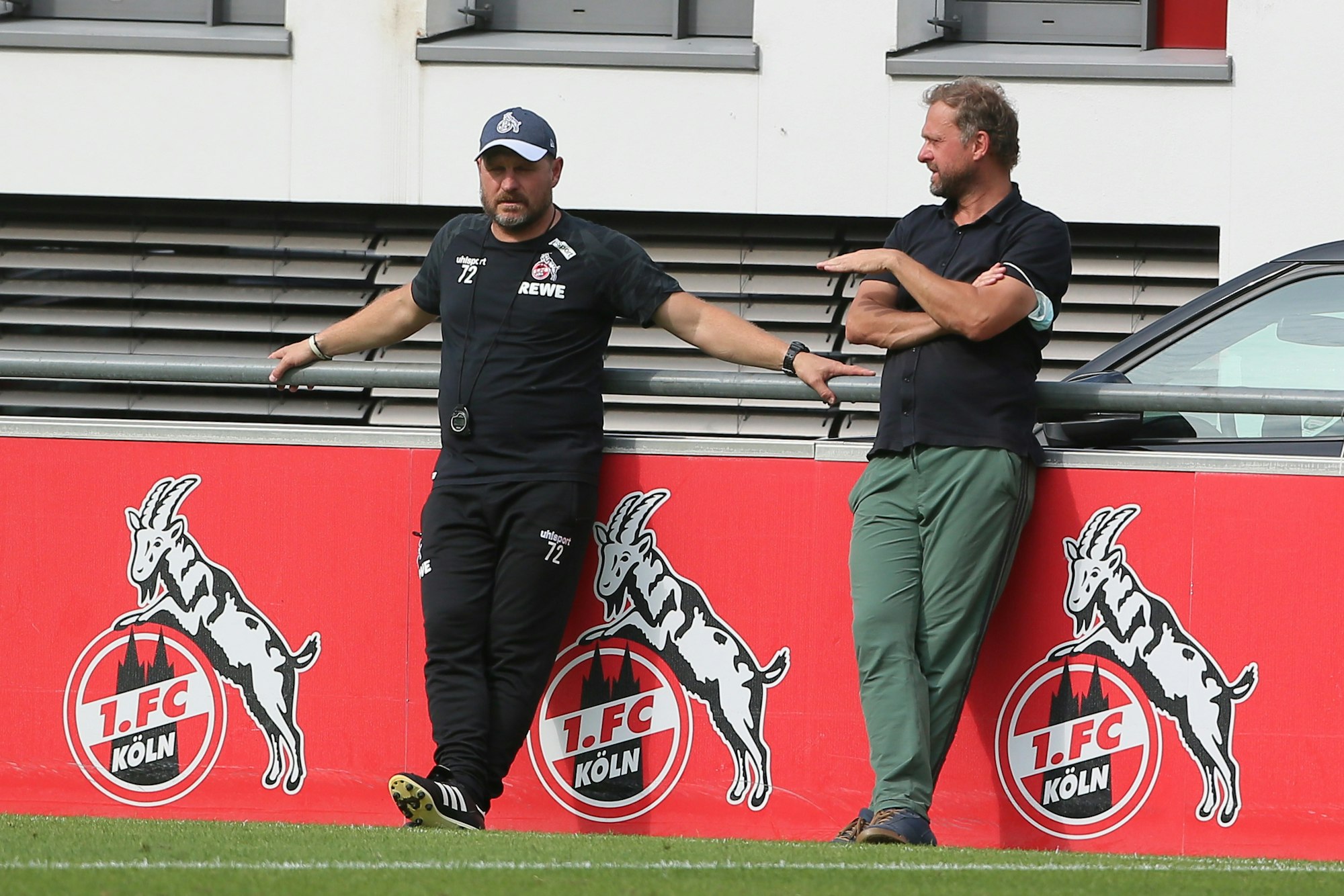 Jörg Jakobs mit Steffen Baumgart