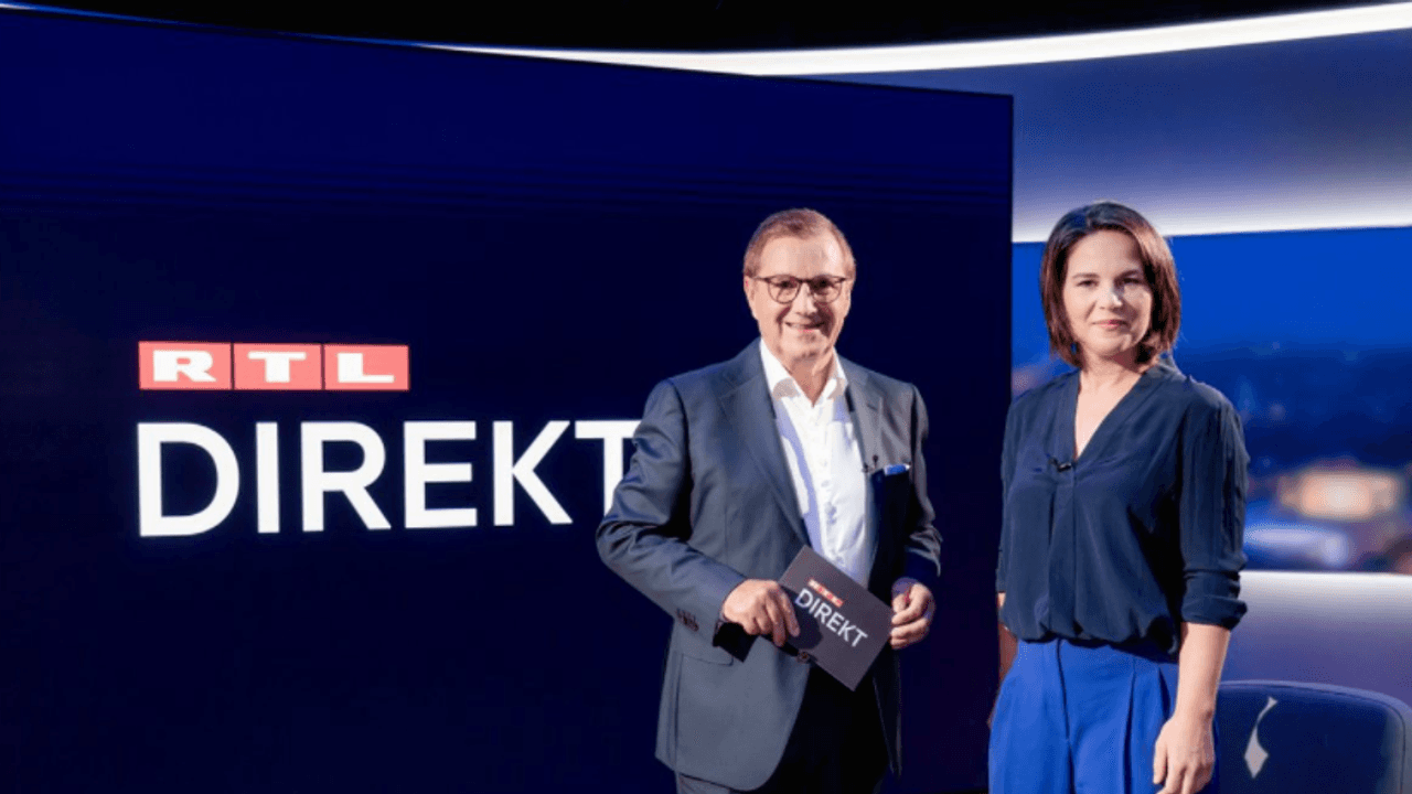 Annalena Baerbock war am Montagabend der erste Gast in RTLs neuer Informationssendung „RTL Direkt“.