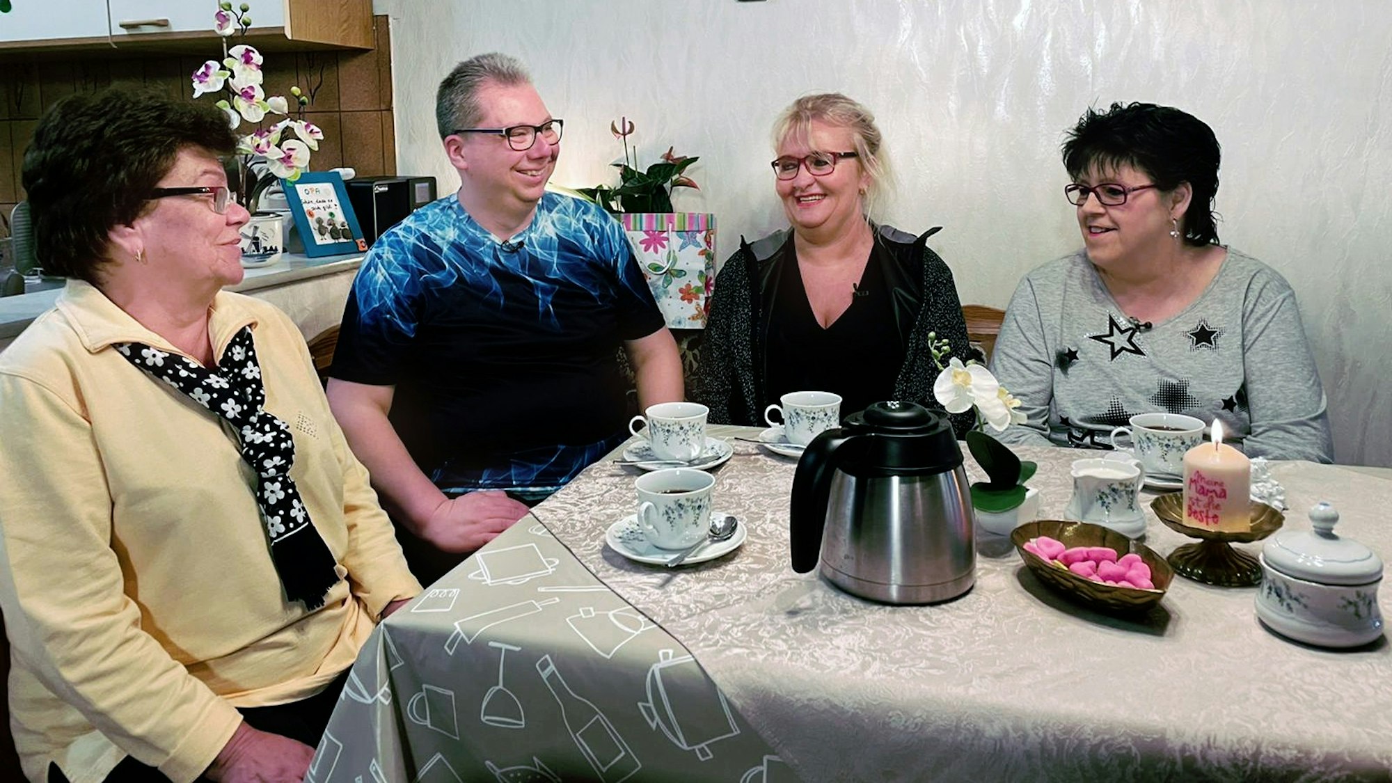 Schwiegertochter gesucht 2021 V.l.: Marianne, Tobias, Andrea und Gabi