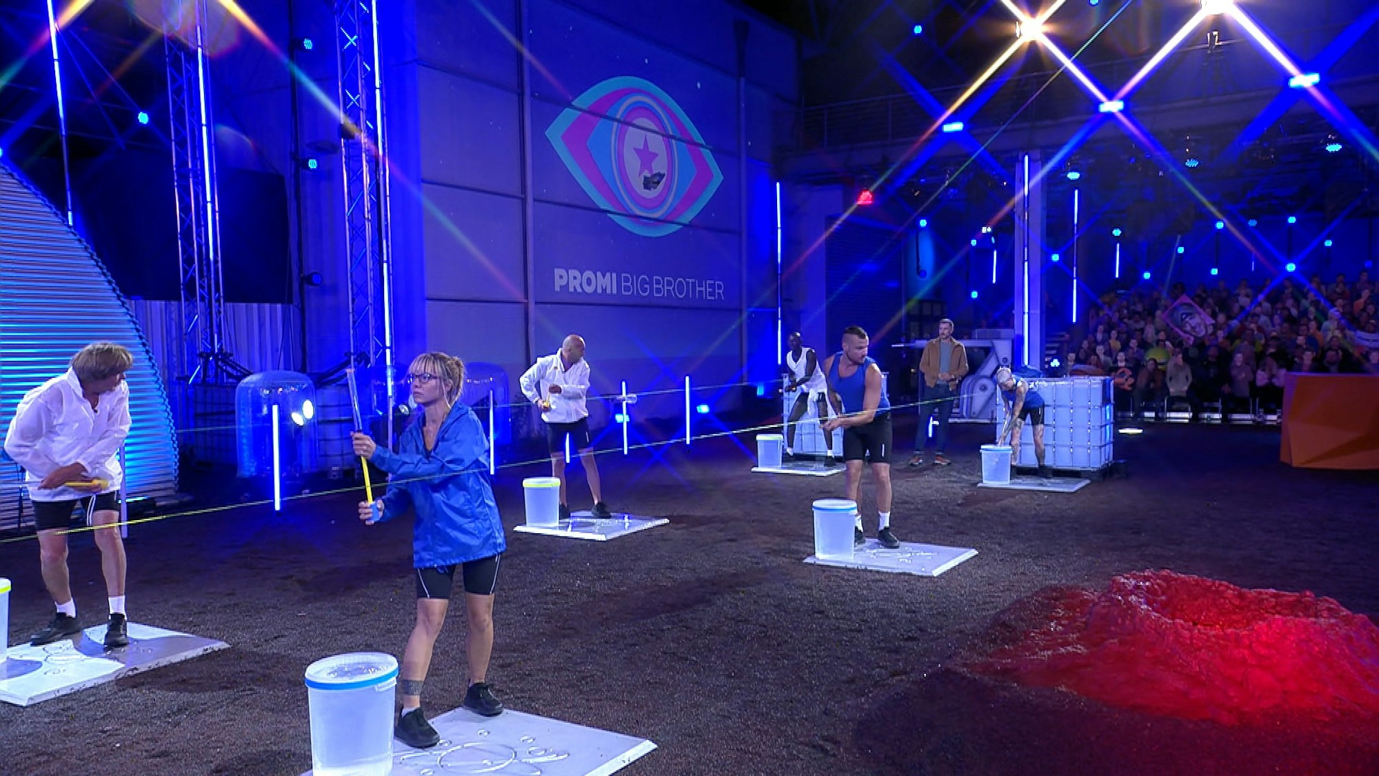 Beim Duell "Zielwasser": Raumstation gegen Big Planet.