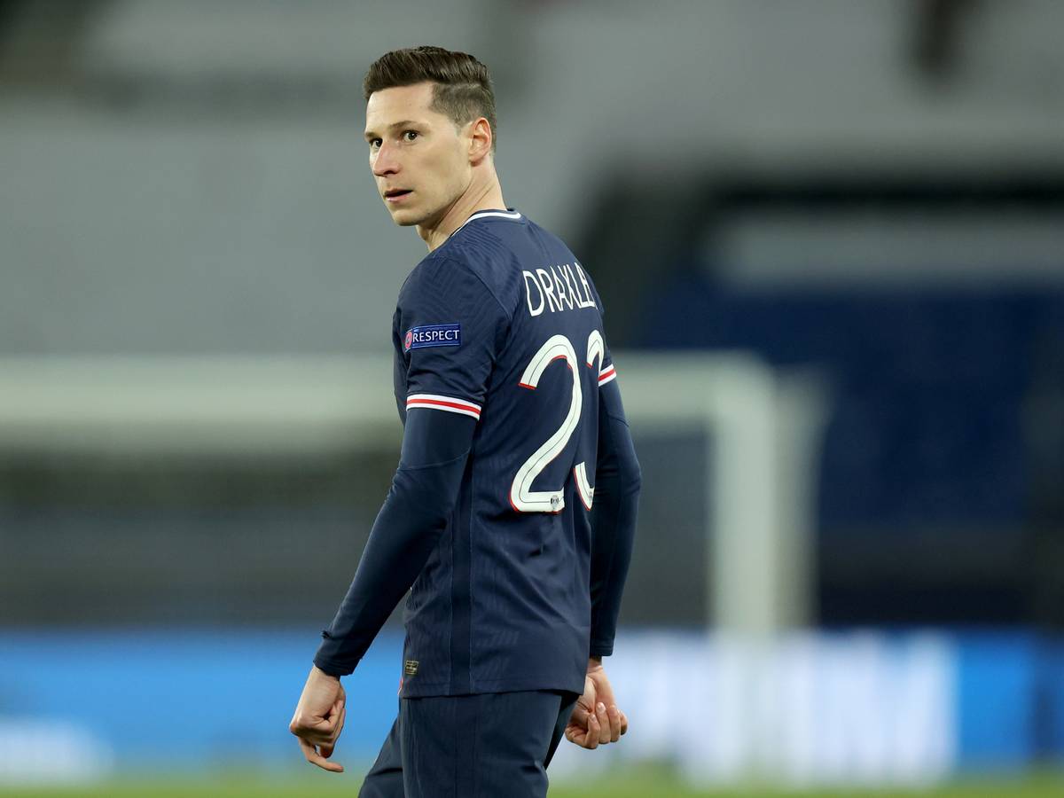 Julian Draxler von Paris beim Champions-League-Spiel gegen den FC Bayern München am 13. April 2021.