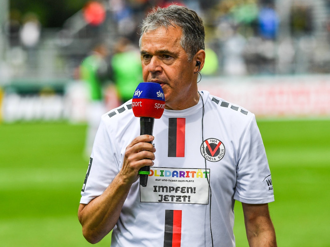 Andreas Rettig beim DFB-Pokal-Spiel Viktoria Köln gegen TSG Hoffenheim