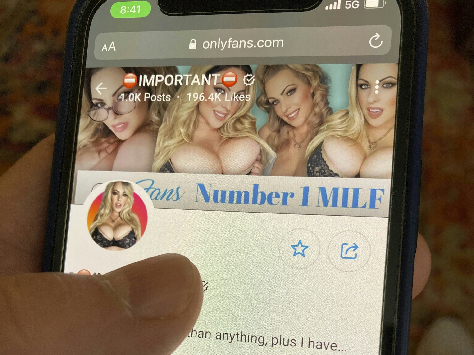 Über die Internet-Plattform OnlyFans konnten User Zugang zu expliziten Inhalten bekommen.