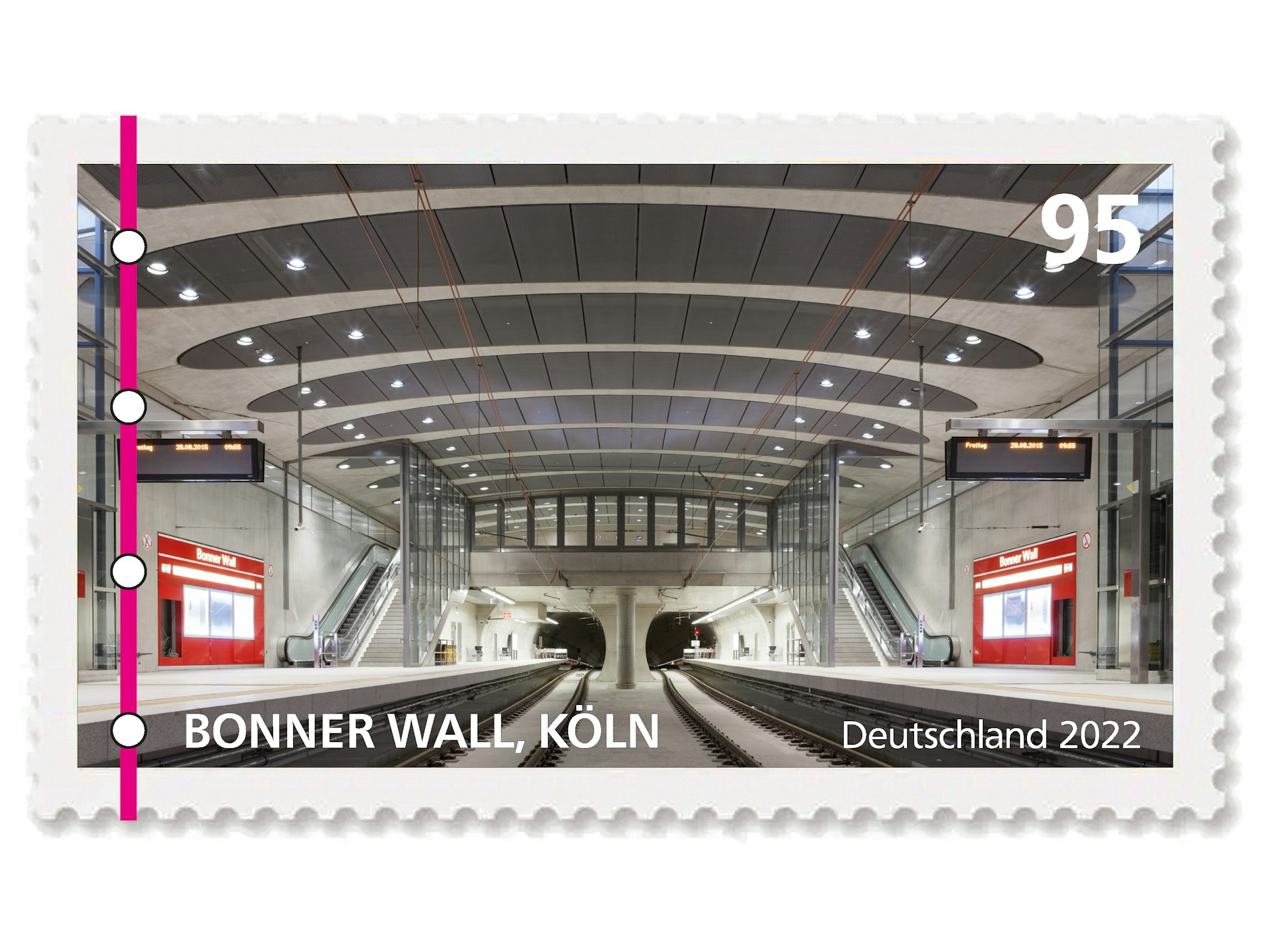 Entwurf zur Briefmarke KVB-Haltestelle Bonner Wall
