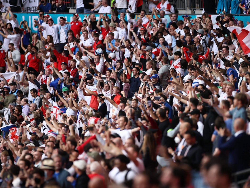 Zuschauer beim EM-Finale England gegen Italien