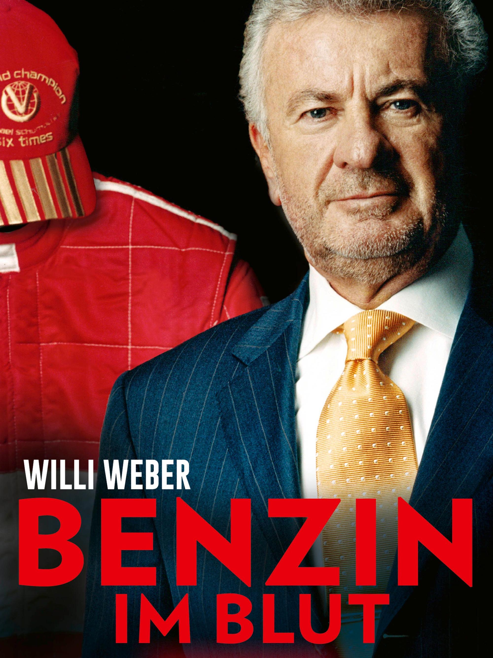 Buchcover der Autobiografie von Willi Weber: "Benzin im Blut"