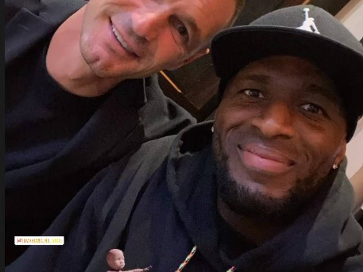 Anthony Modeste und Milivoje Novakovic zeigen sich zusammen.