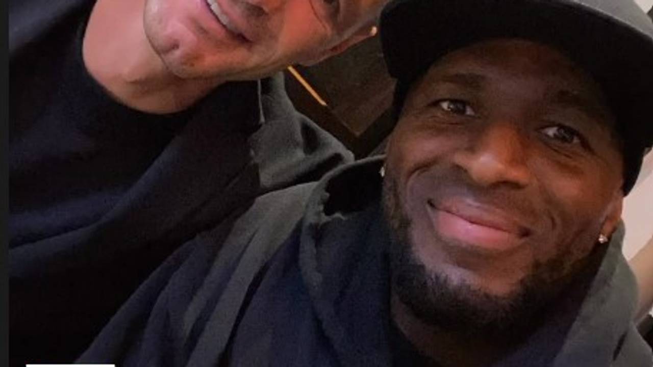 Anthony Modeste und Milivoje Novakovic zeigen sich zusammen.