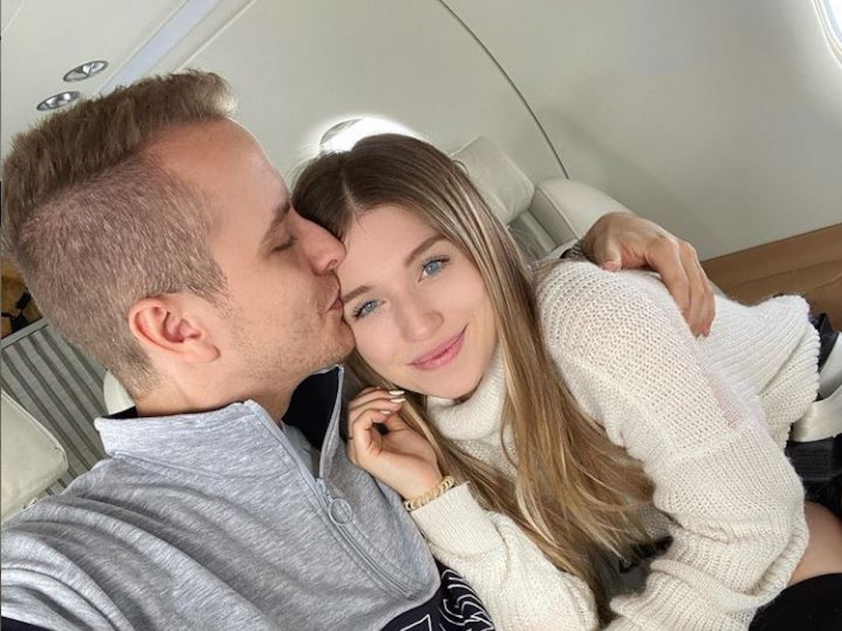 Influencerin Bibi Claßen zusammen mit Ehemann Julian Claßen auf einem Selfie auf Instagram, hochgeladen am 7. Oktober 2019