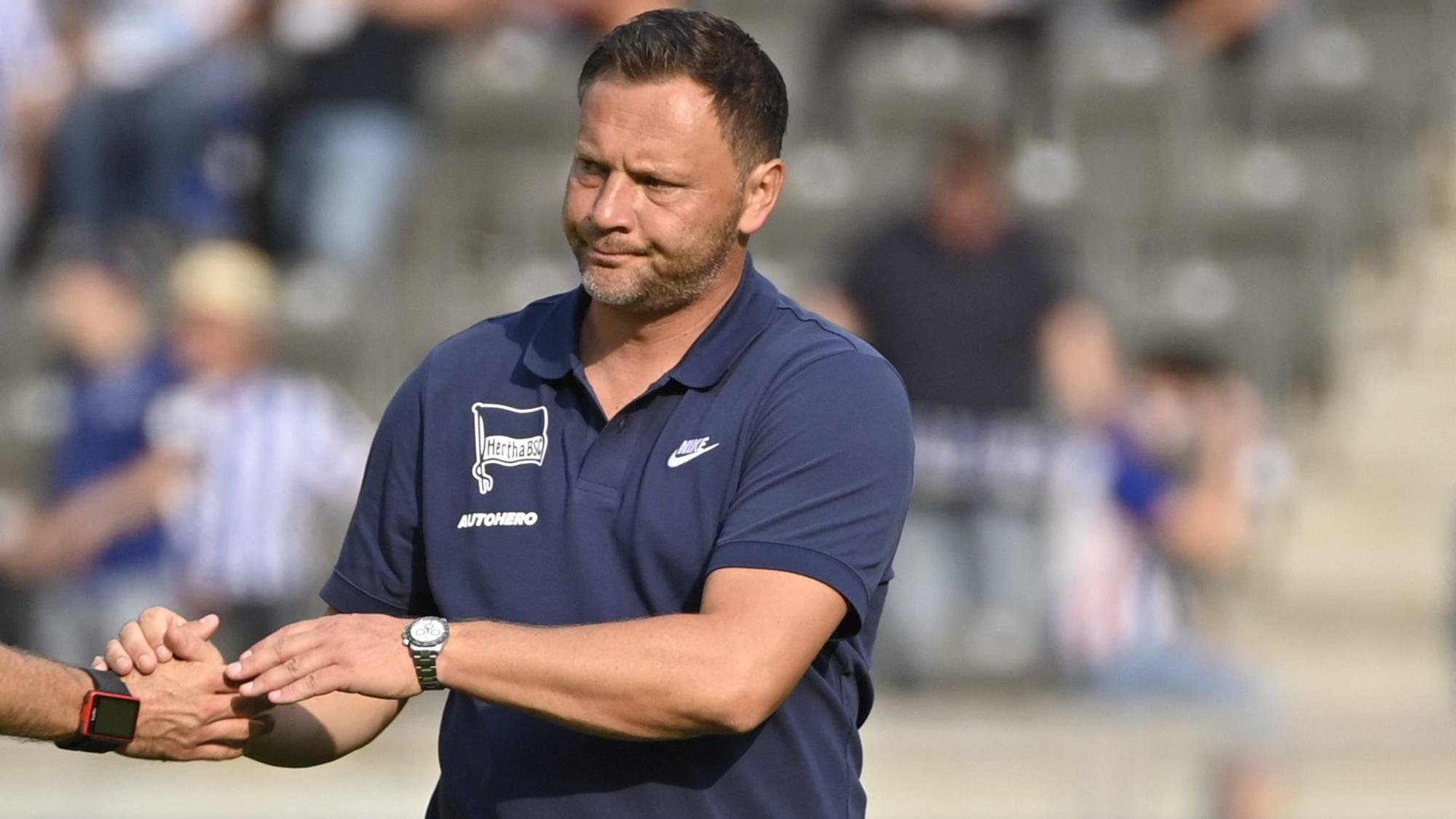 Pal Dardai nach dem Spiel von Hertha BSC gegen den VfL Wolfsburg.