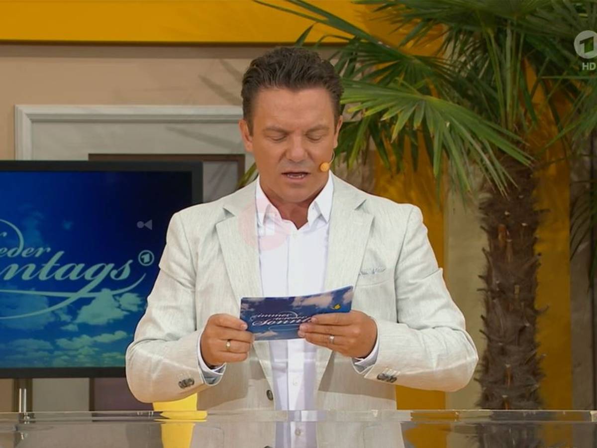 Immer wieder sonntags (22. August 2021) mit Stefan Mross. Screenshot zur Berichterstattung erstellt.