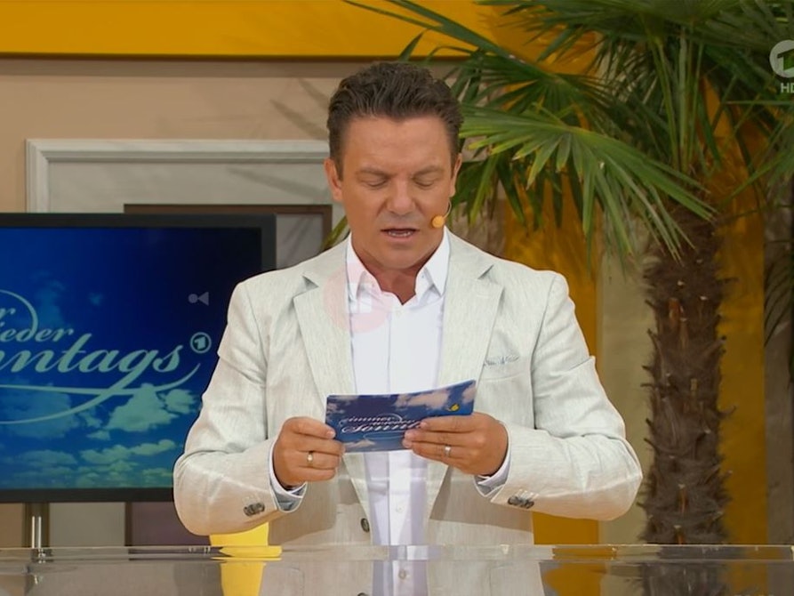 Immer wieder sonntags (22. August 2021) mit Stefan Mross. Screenshot zur Berichterstattung erstellt.