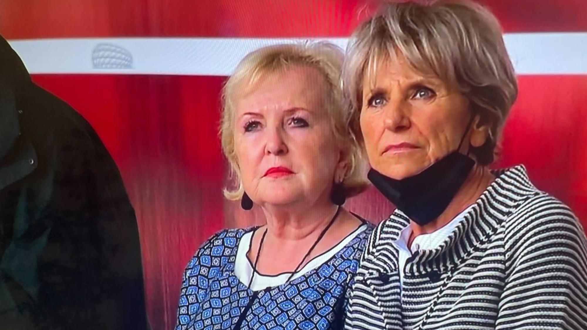 Uschi Müller auf der Tribüne der Allianz Arena.