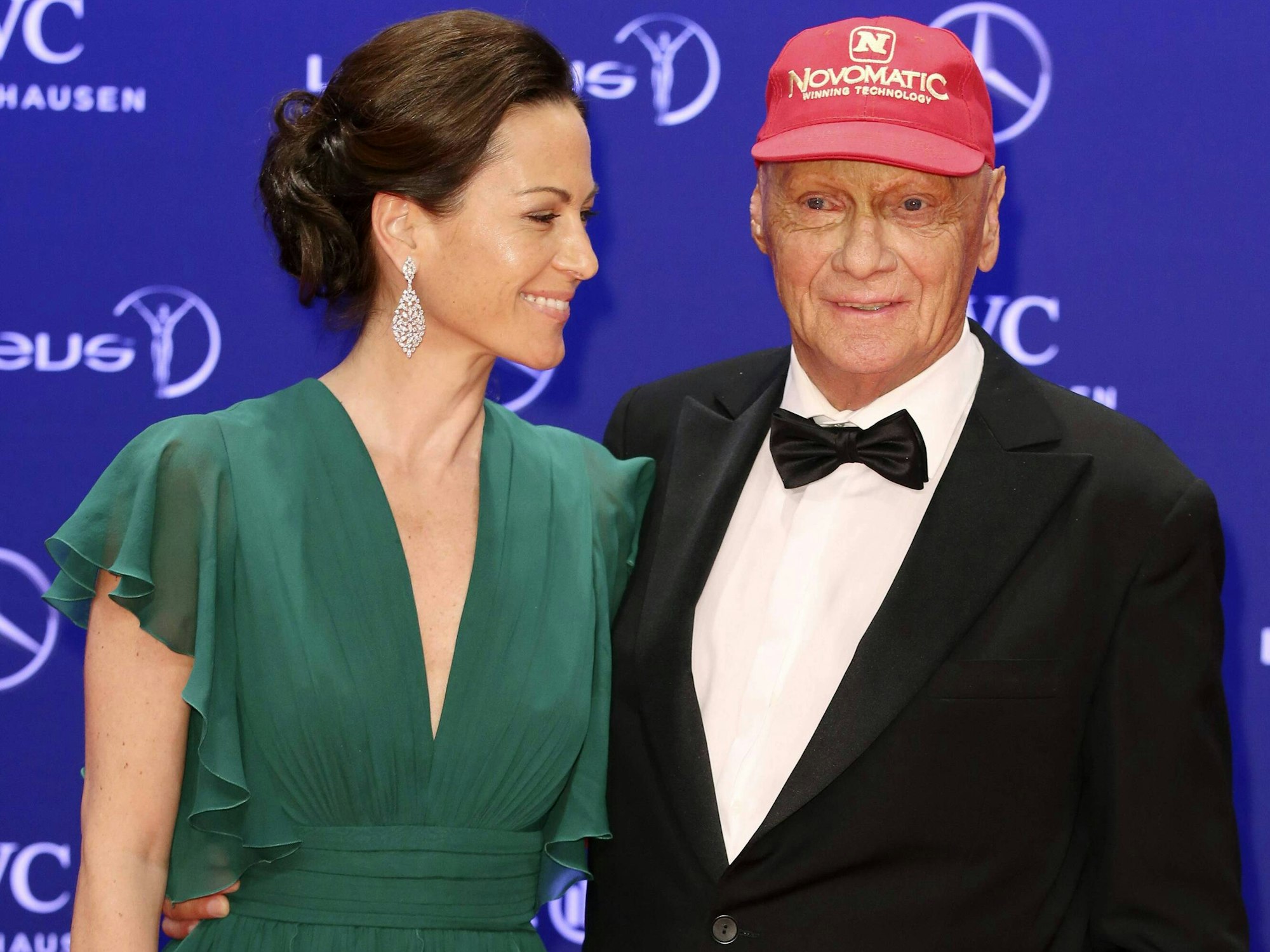 Niki Lauda mit seiner Frau Birgit bei den Laureus Awards.