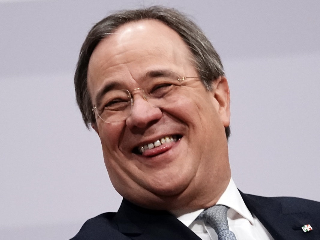 Der CDU-Parteivorsitzende Armin Laschet im Januar 2021 beim Bundesparteitag.