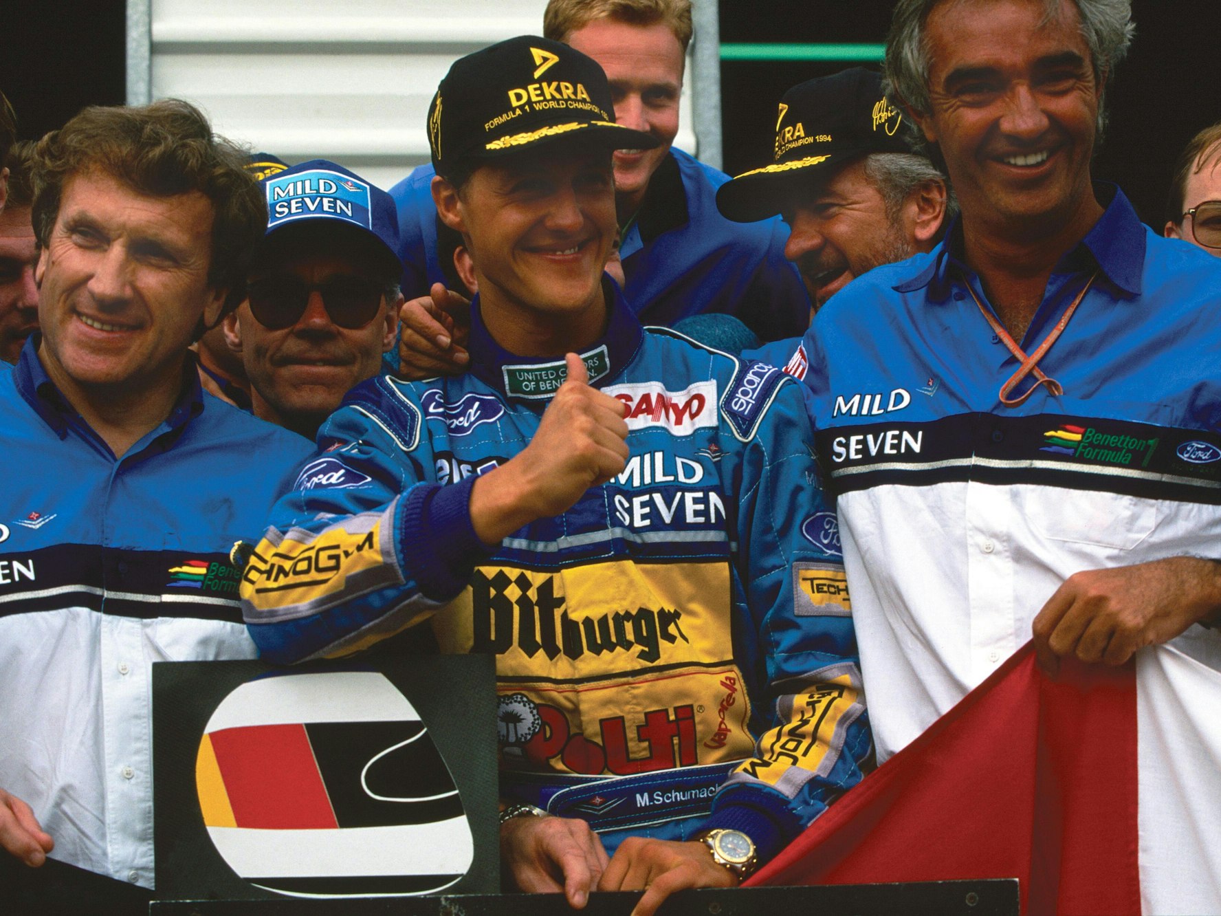 November 1994: Michael Schumacher wird Formel-1-Weltmeister.