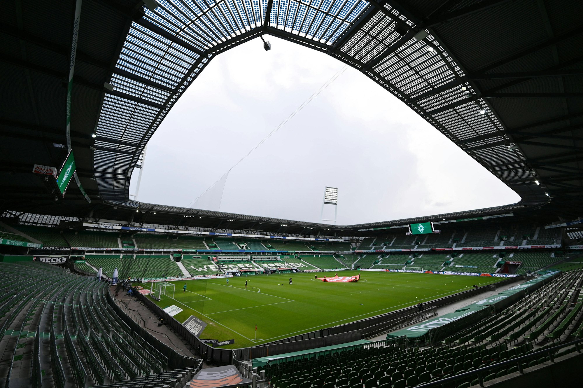 Das Bremer Weserstadion in der Innenansicht.
