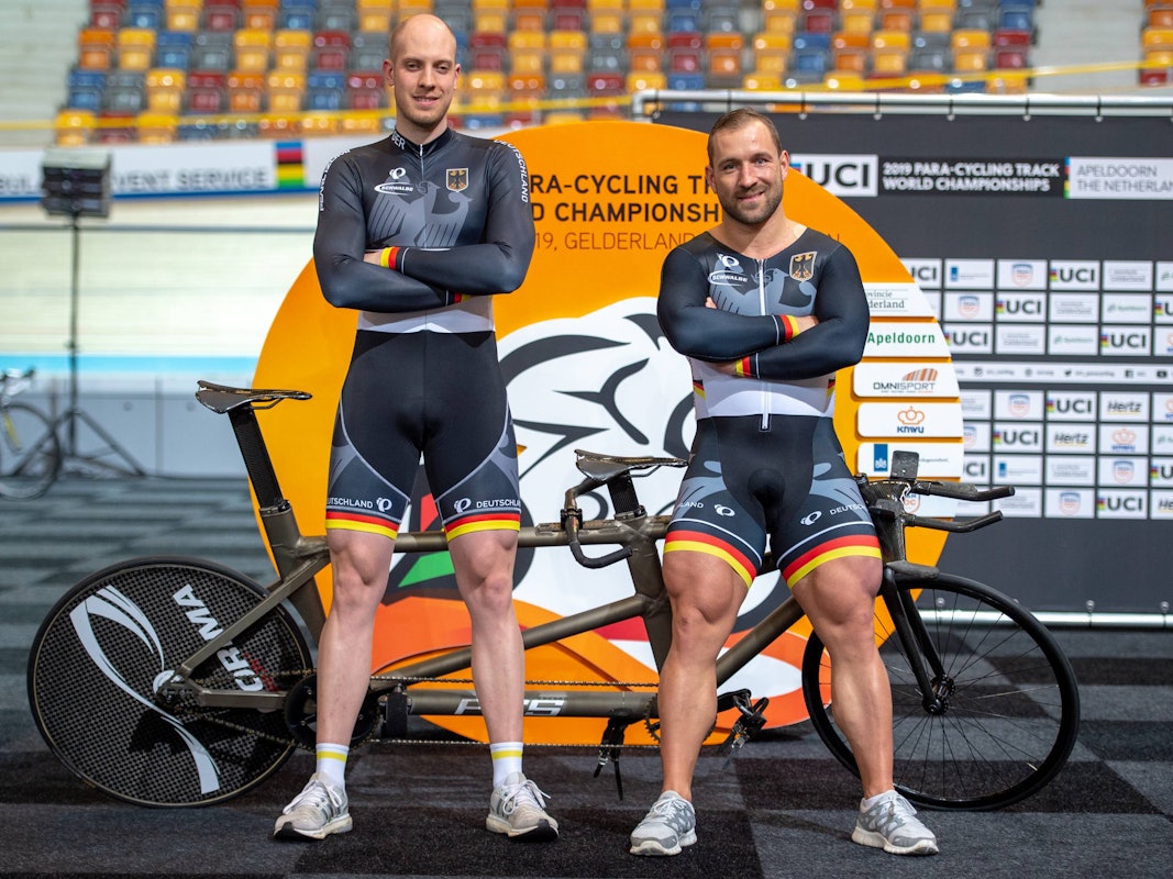 Para-Cycling Weltmeisterschaft 2019: Kai Kruse und Robert Förstemann.