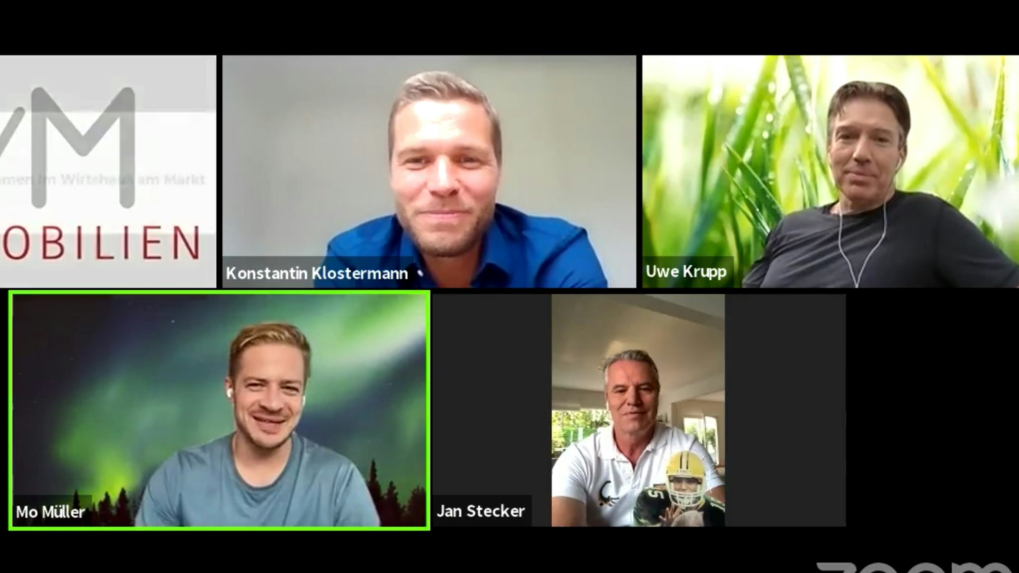 Haie-Trainer Uwe Krupp (r.) und Kapitän Moritz Müller (l.) sind beim virtuellen Talk zugeschaltet.