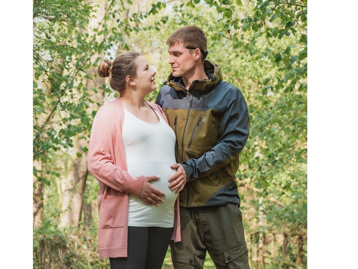 Sarafina Wollny und Ehemann Peter bei einem Schwangerschafts-Shooting