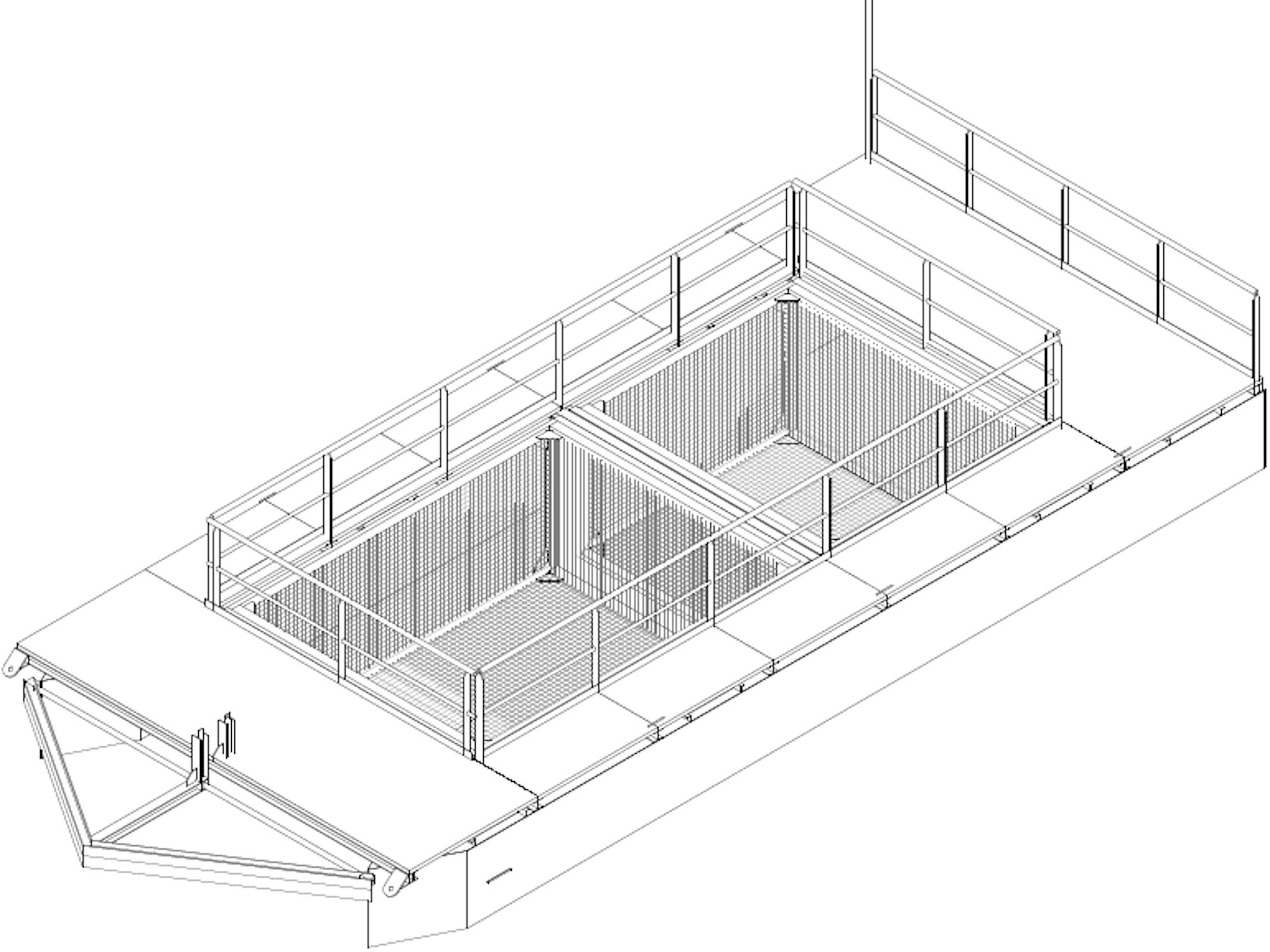 Eine Visualisierung der geplanten Müllfalle für den Rhein in Köln.