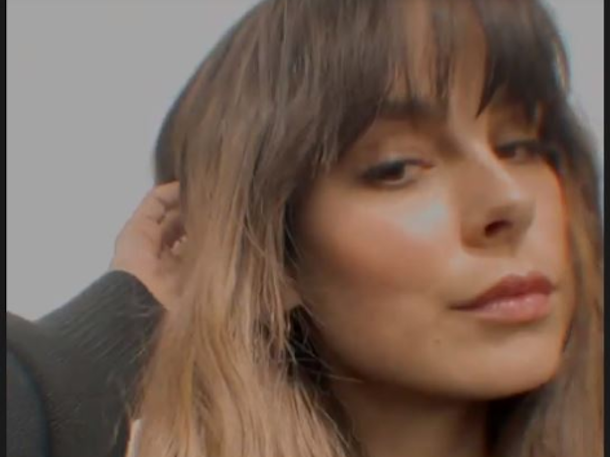 Lena Meyer-Landrut in ihrer Instagram Story vom 25. August. Jetzt trägt sie einen Fransenpony.