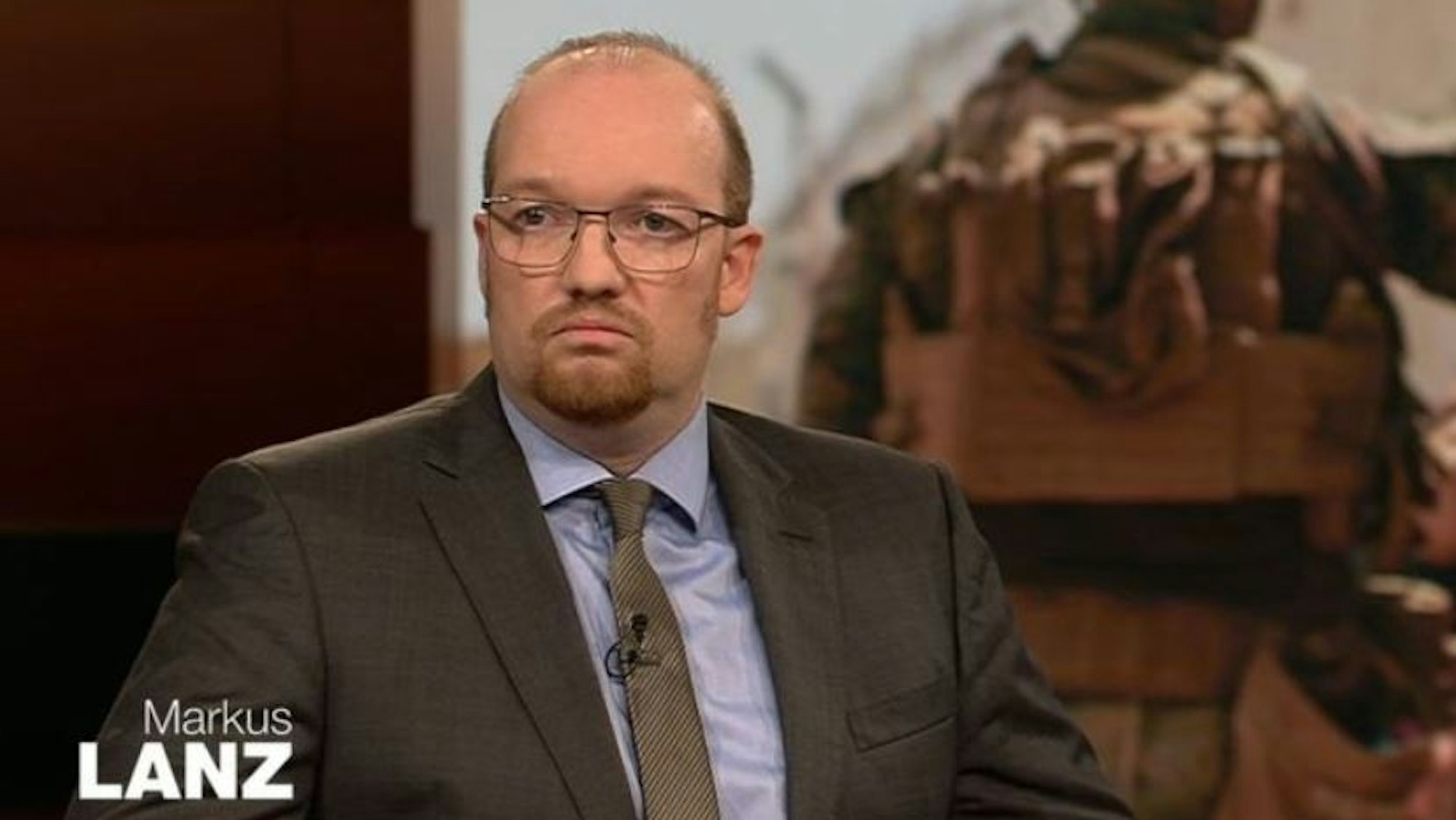 Fünf Briefe an Bundeskanzlerin Merkel geschrieben": Bundeswehrhauptmann Marcus Grotian, Initiator und Gründer des Patenschaftsnetzwerks Afghanische Ortskräfte e.V., prägte die "Markus Lanz"-Sendung vom Donnerstag.
© ZDF