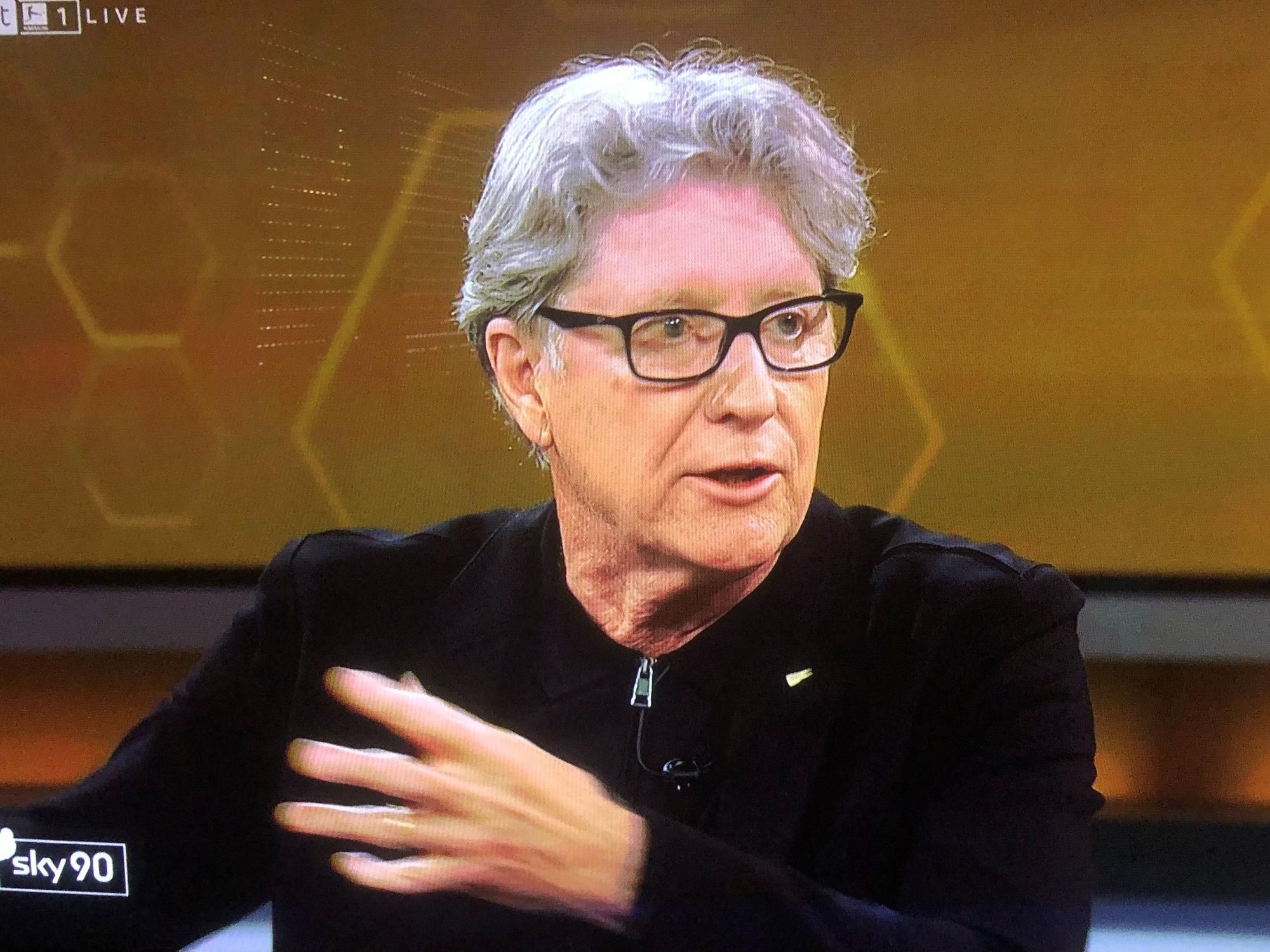 Toni Schumacher, ehemaliger Torwart des DFB und des 1. FC Köln, am 29. August 2021 bei Sky 90.