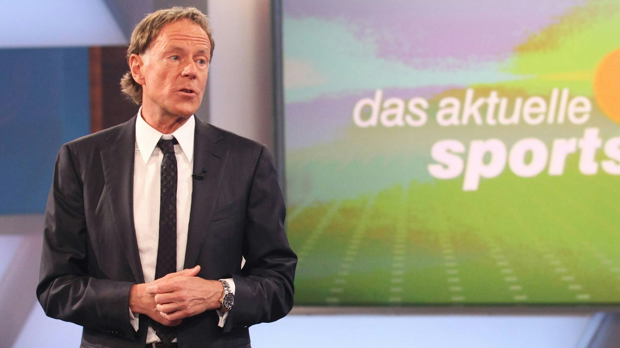 Wolf-Dieter Poschmann moderiert das ZDF-Sportstudio.